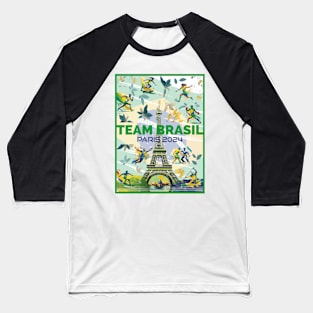 Team Brasil - Paris 2024 Baseball T-Shirt